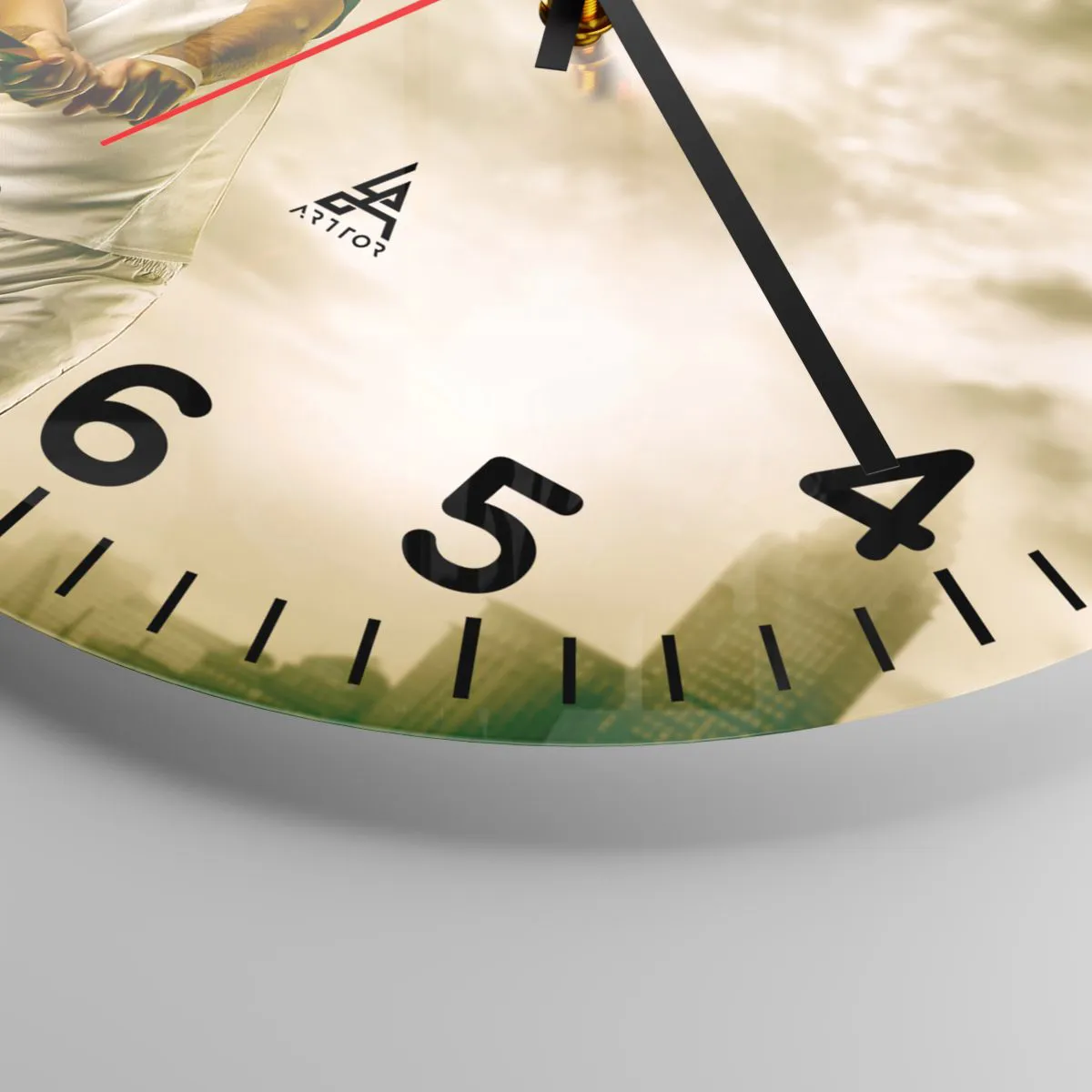 Zegar ścienny - Energia i radość - 30x30 cm