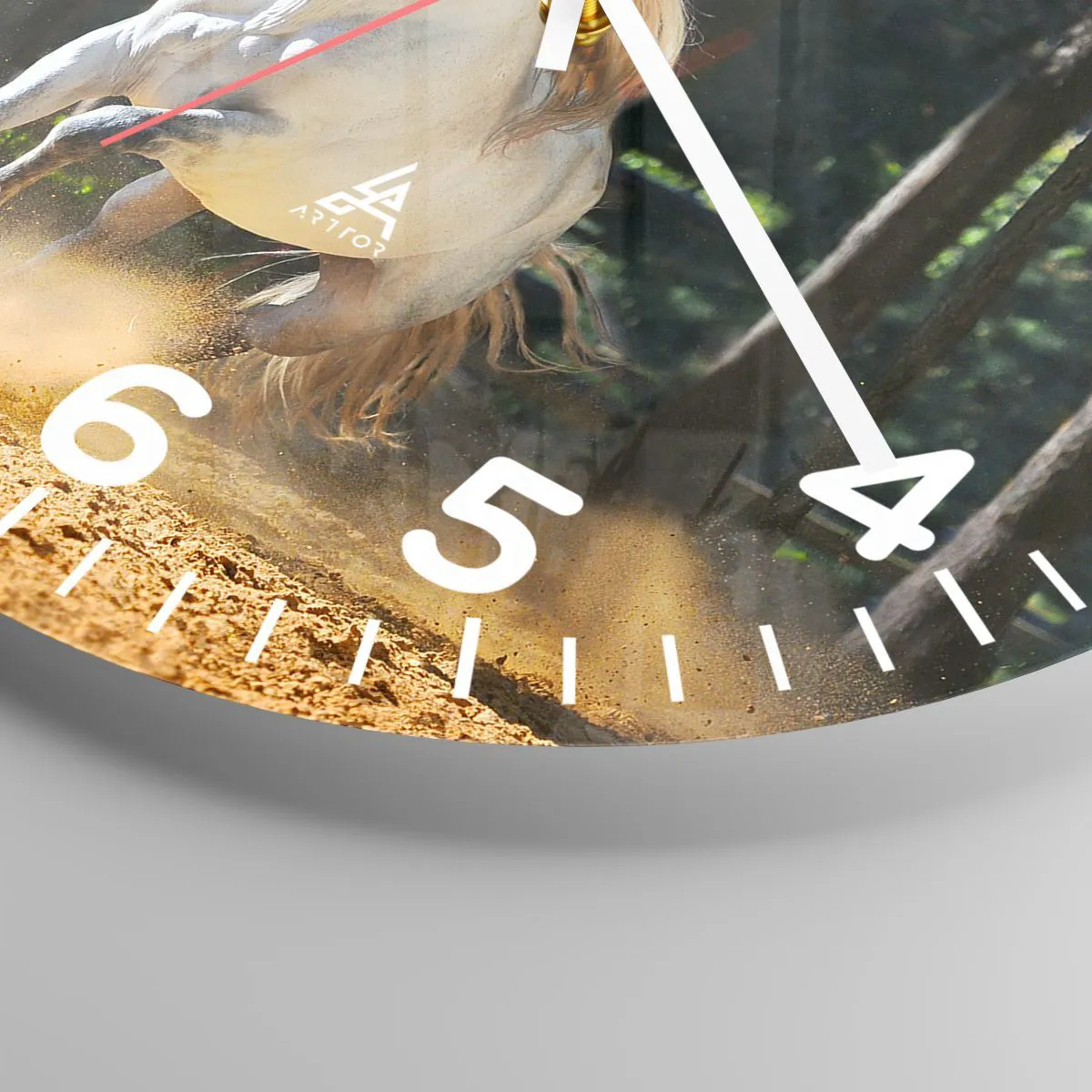 Wanduhr - Glasuhr - Wie aus einem Fantasy-Roman - 30x30 cm