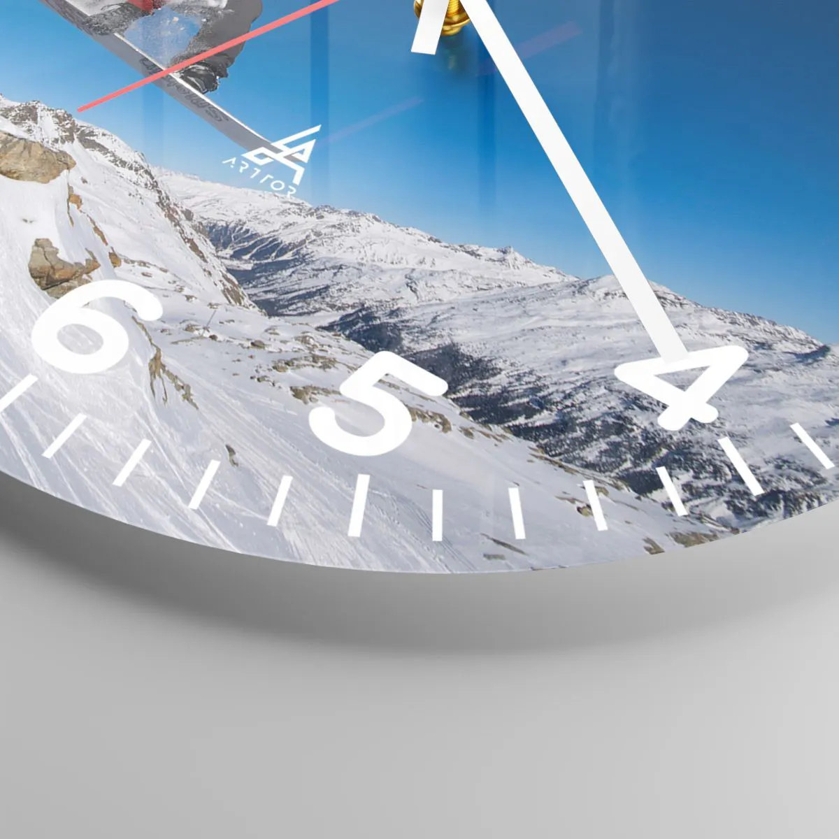 Reloj de pared - Reloj de vidrio - Y te convertiste en parte del lugar - 40x40 cm