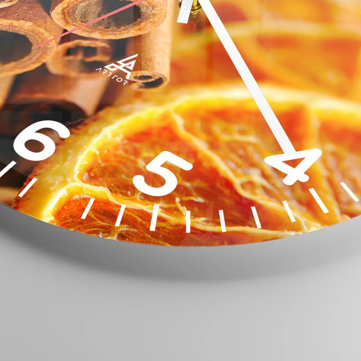 Reloj de pared - Reloj de vidrio - ¿Puedes oler su aroma? - 30x30 cm