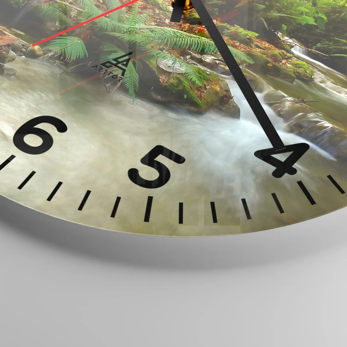 Wanduhr - Glasuhr - Willkommen in meiner Welt - 40x40 cm