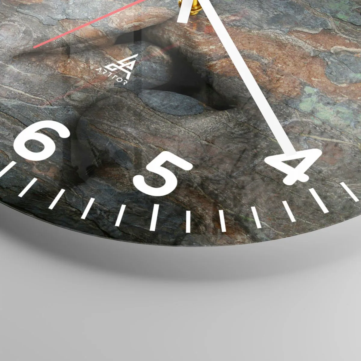 Wall clock - Clock on glass - Forever Together - 30x30 cm