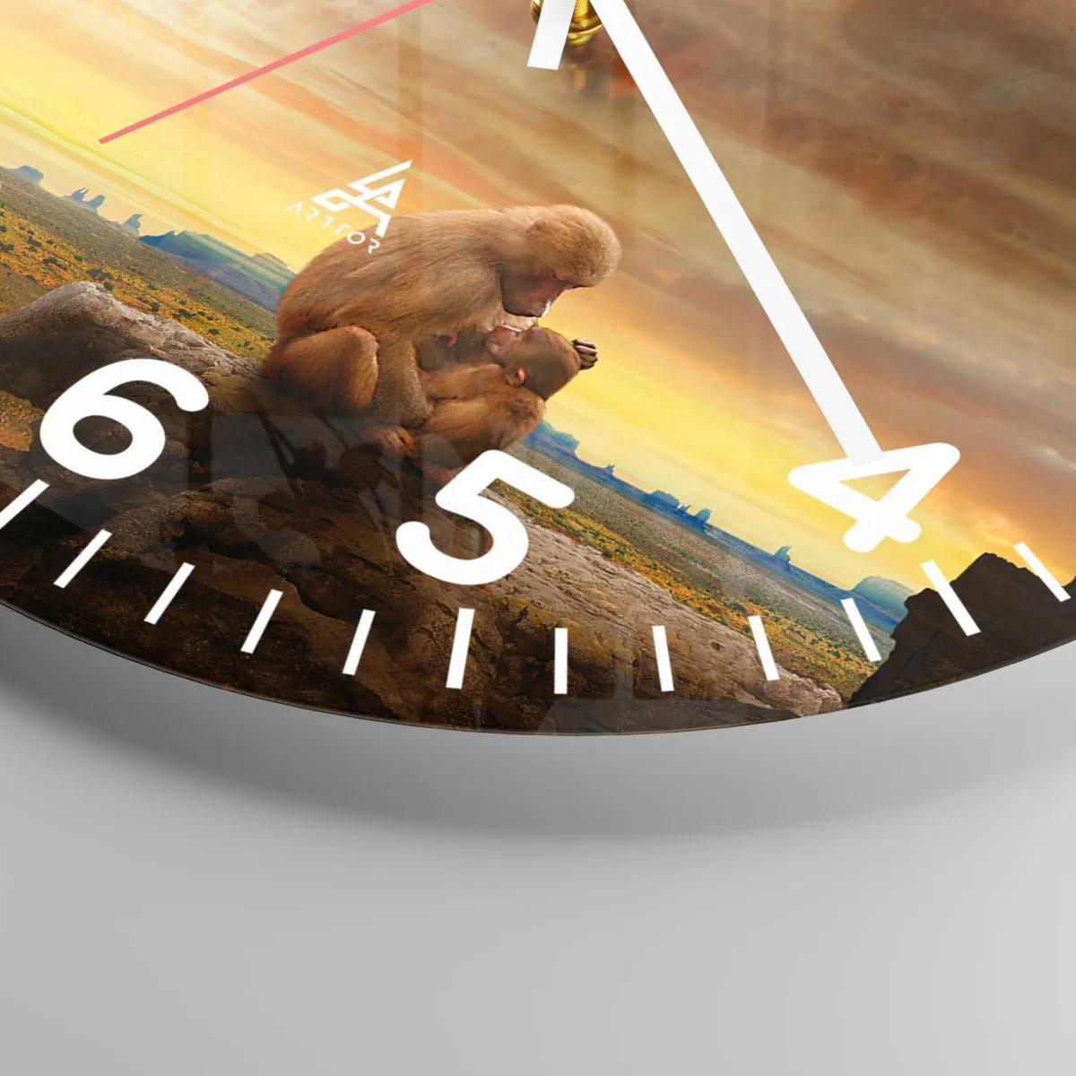 Wandklok - Klok - De liefde is overal hetzelfde - 30x30 cm