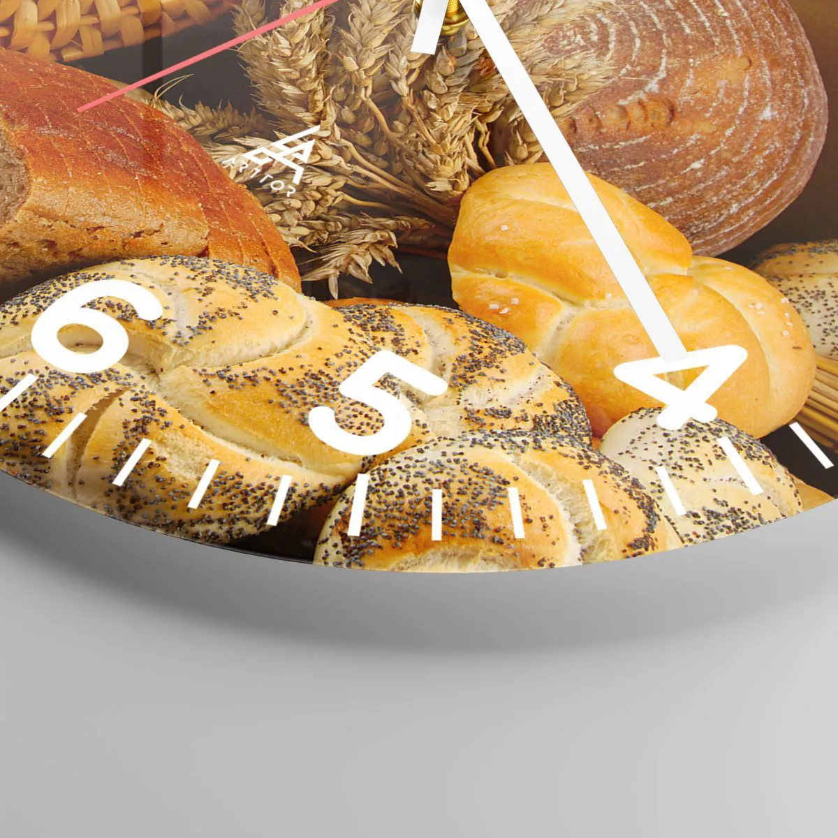 Wall clock - Clock on glass - We've Baked It! - 30x30 cm