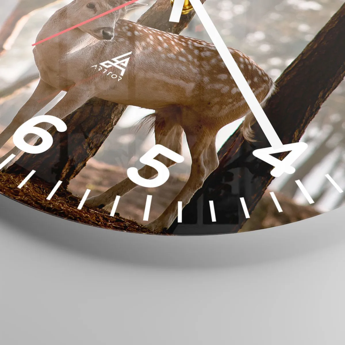 Wanduhr - Glasuhr - Das Licht der Jugend - 40x40 cm