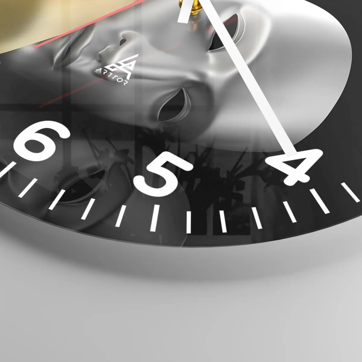 Wandklok - Klok - Het leven is theater - 30x30 cm