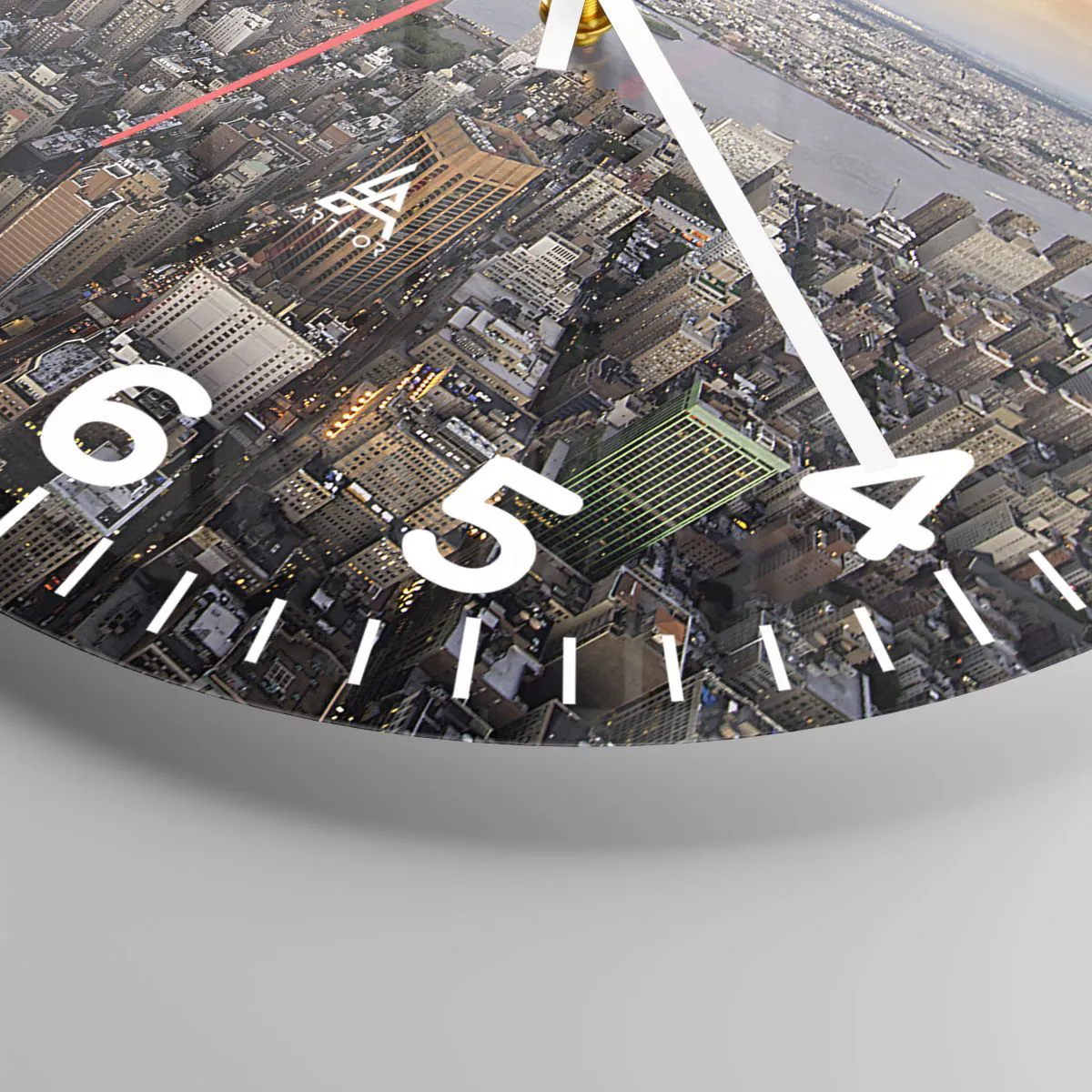 Orologio da parete - Orologio in Vetro - Il cuore pulsante dei nostri tempi - 30x30 cm