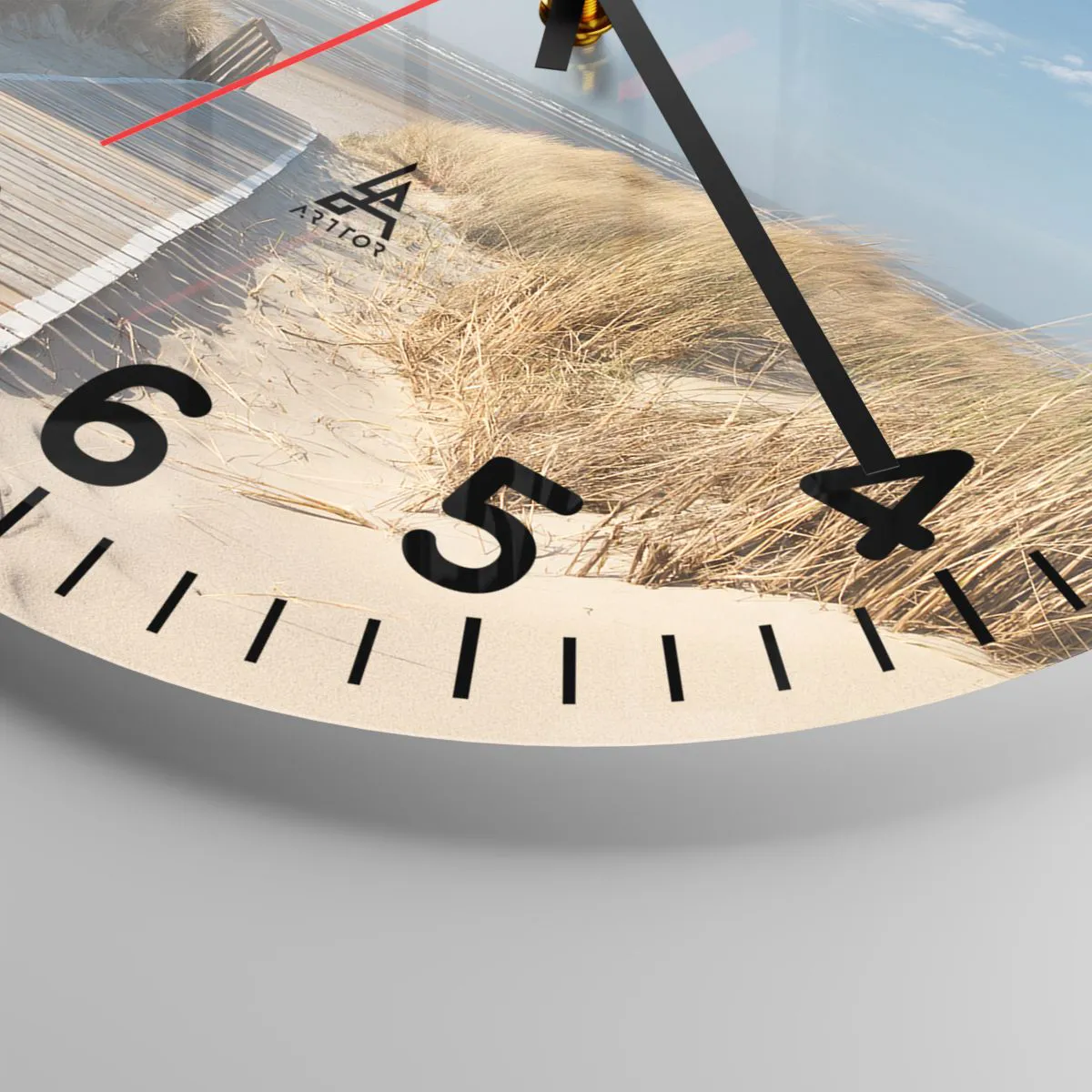 Zegar ścienny - Za wydmą, w szumie traw - 30x30 cm