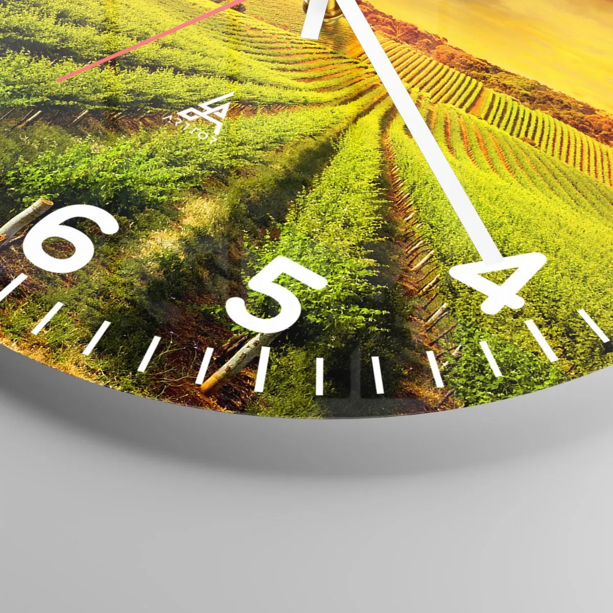 Ceas de perete - Ceas pe sticlă - Sub soarele australian - 40x40 cm