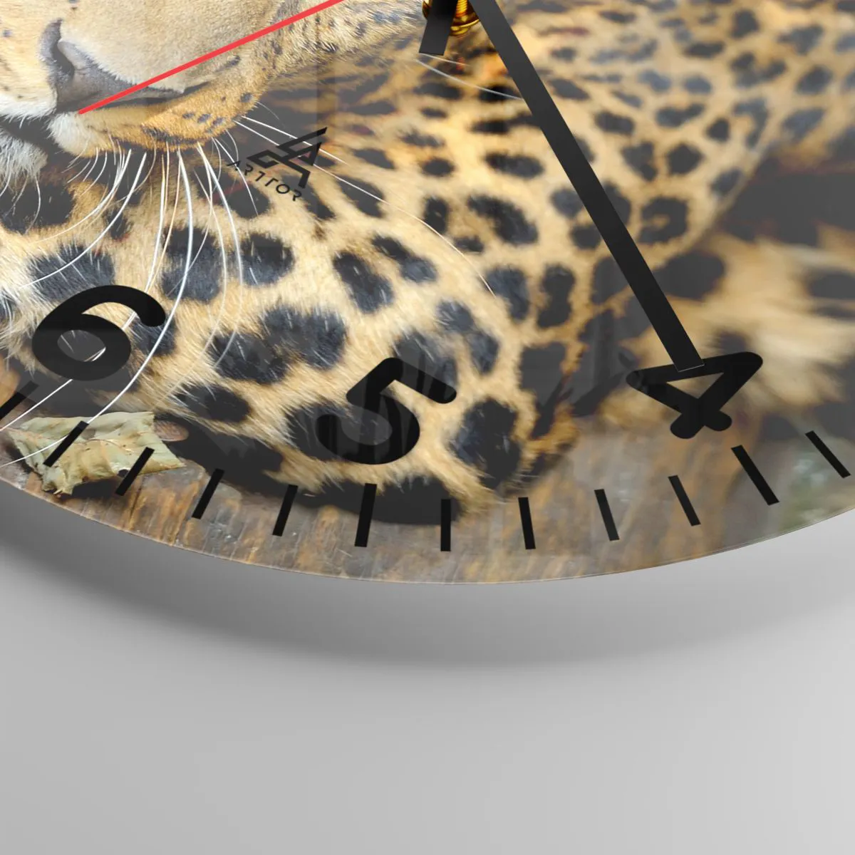 Ceas de perete - Ceas pe sticlă - Nu-ți fie teamă, apropie-te - 30x30 cm