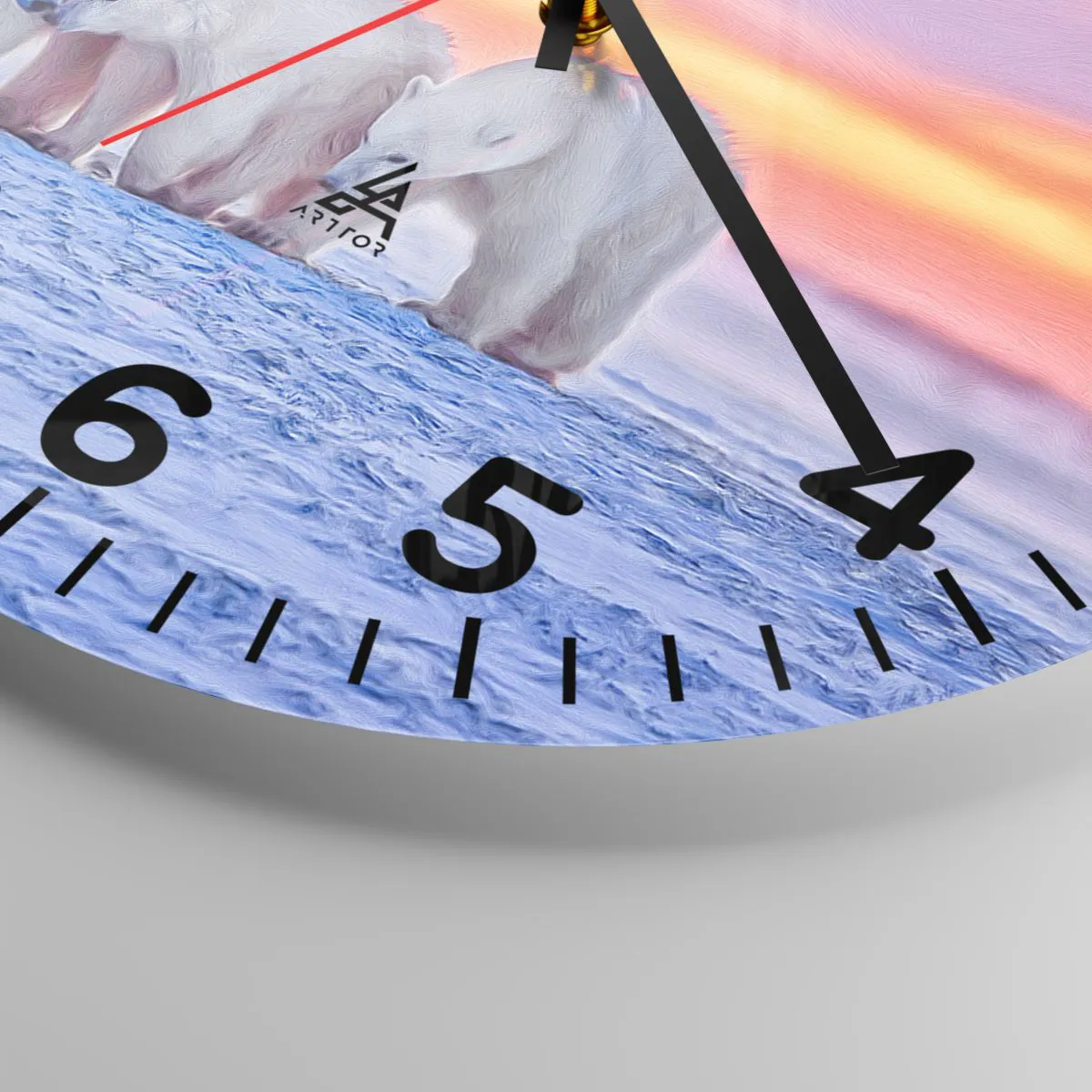 Nástěnné hodiny - Stačí rodinné teplo - 30x30 cm