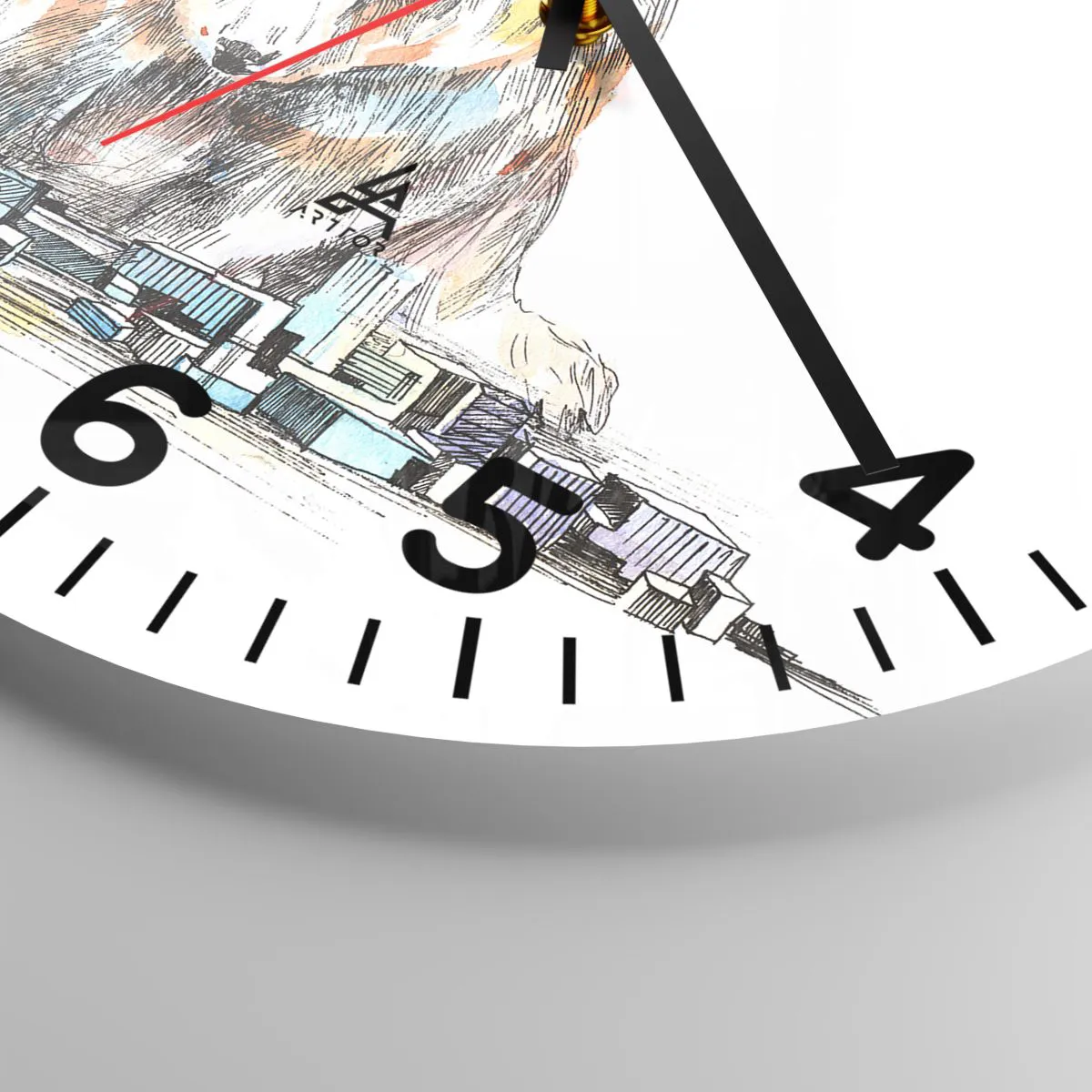 Zegar ścienny - Jak można tak żyć? - 40x40 cm