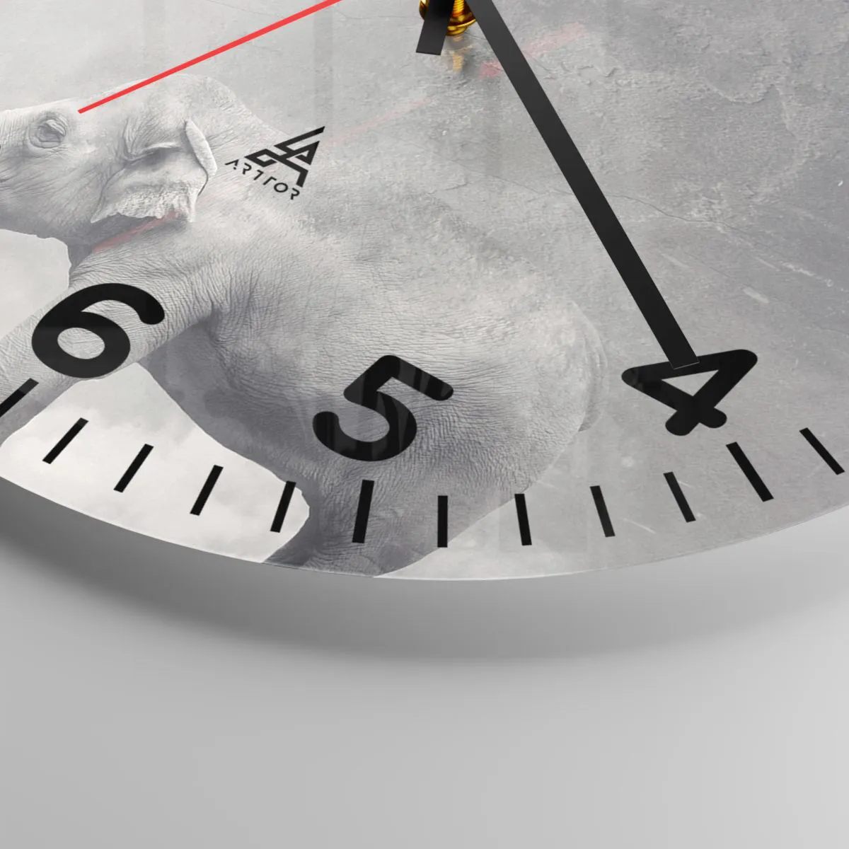 Wanduhr - Glasuhr - Enthülle das Geheimnis - 40x40 cm