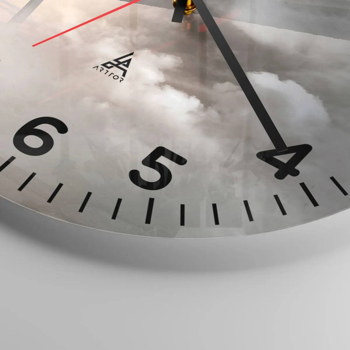 Relógio de parede - Relógio em vidro - No rio que não existe - 30x30 cm