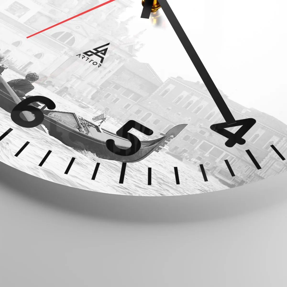 Ceas de perete - Ceas pe sticlă - O călătorie la sursa frumuseții - 40x40 cm