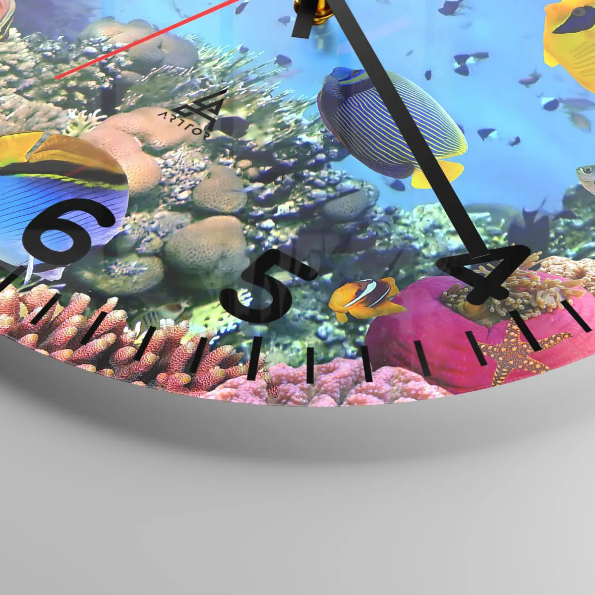 Reloj de pared - Reloj de vidrio - Y qué sabemos de la vida... - 30x30 cm