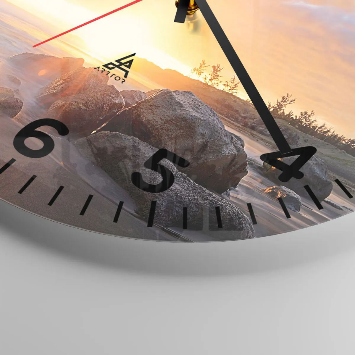 Vægur, Uret - En lysende aftenbrise - 30x30 cm