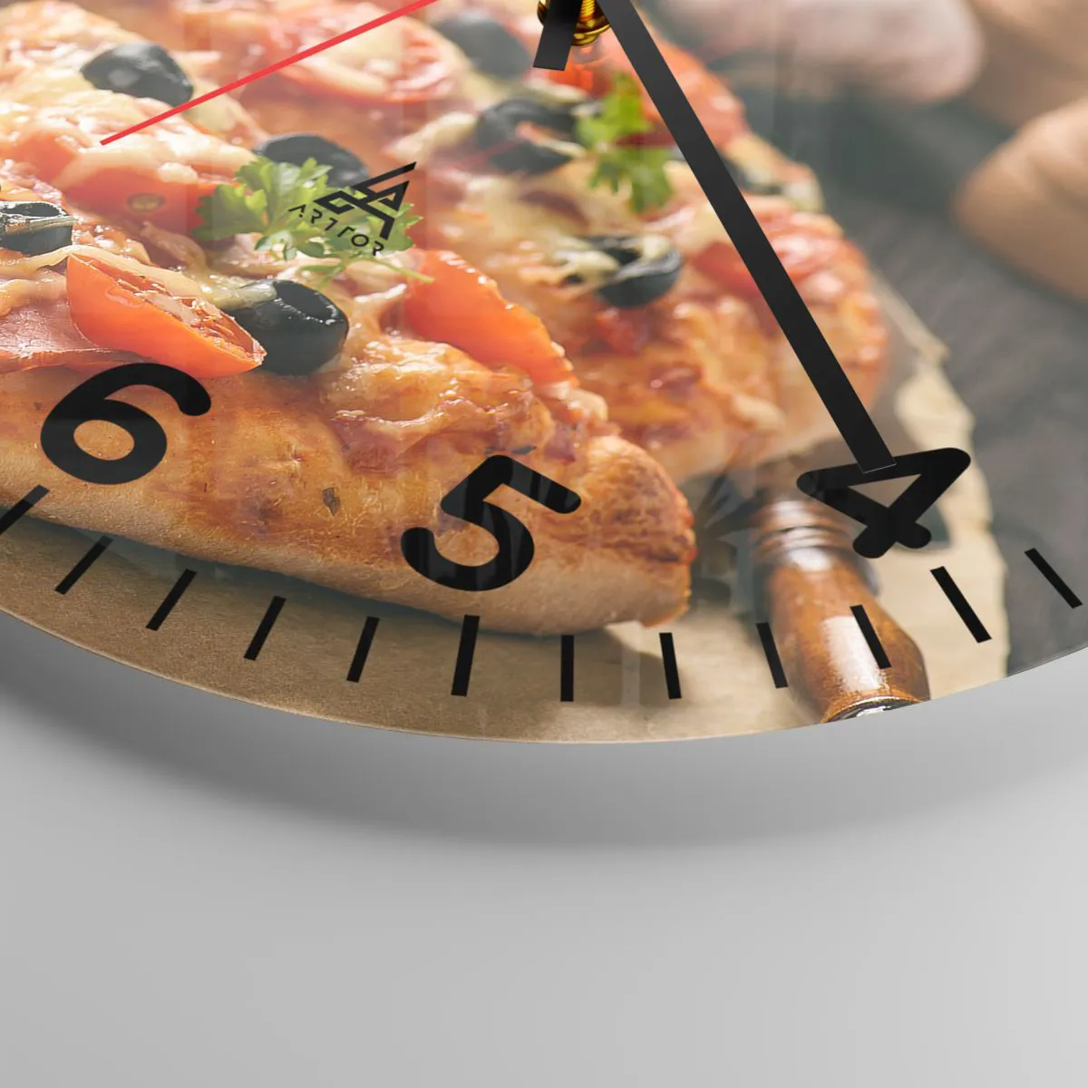 Wandklok - Klok - Je bent er weer mee weggekomen - 30x30 cm