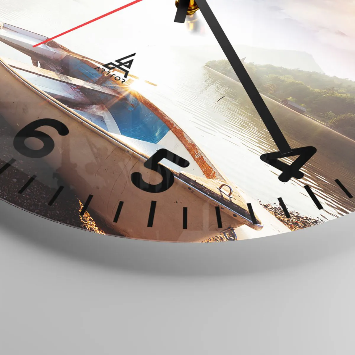 Zegar ścienny - Nad wodą wielką i czystą - 30x30 cm