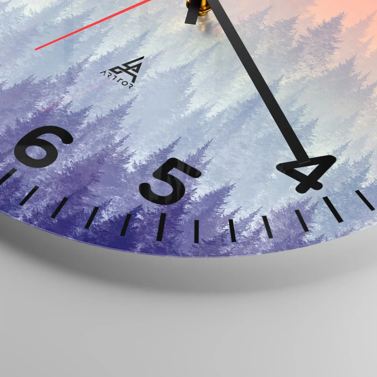 Nástenné hodiny - Vysoko, vyššie, do neba - 40x40 cm