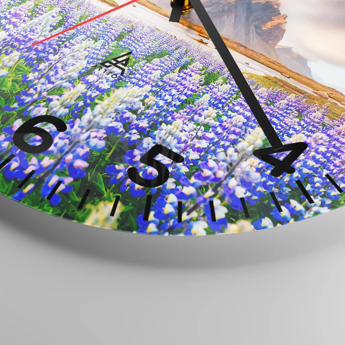 Orologio da parete - Orologio in Vetro - Forza e asprezza accanto alla mitezza - 30x30 cm