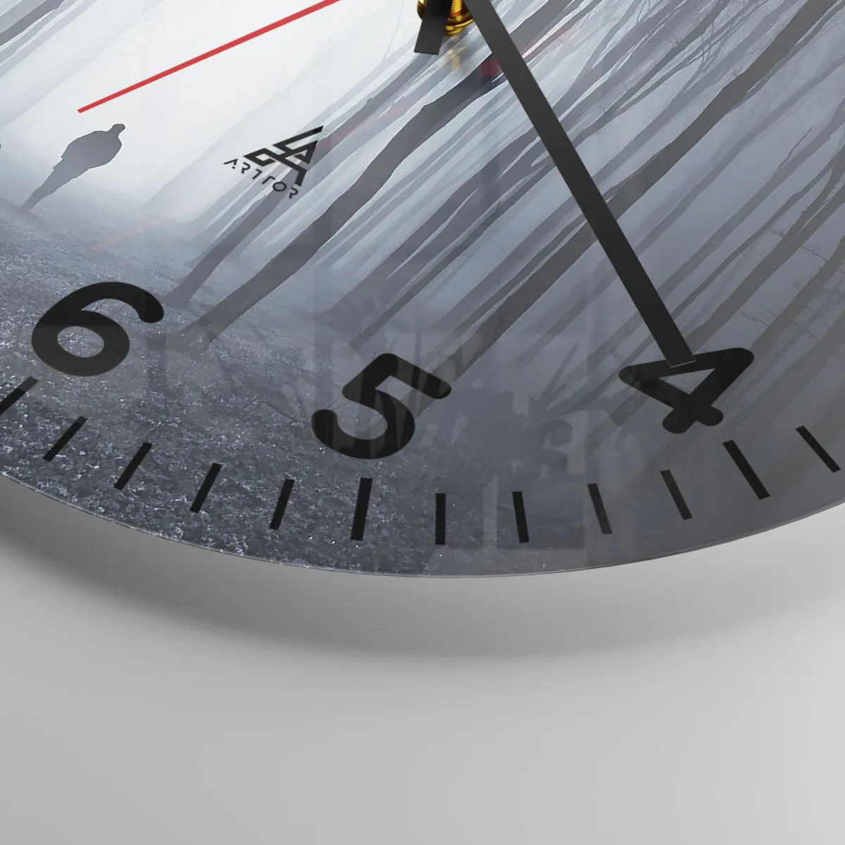 Orologio da parete - Orologio in Vetro - E tutto è semplice e chiaro - 40x40 cm