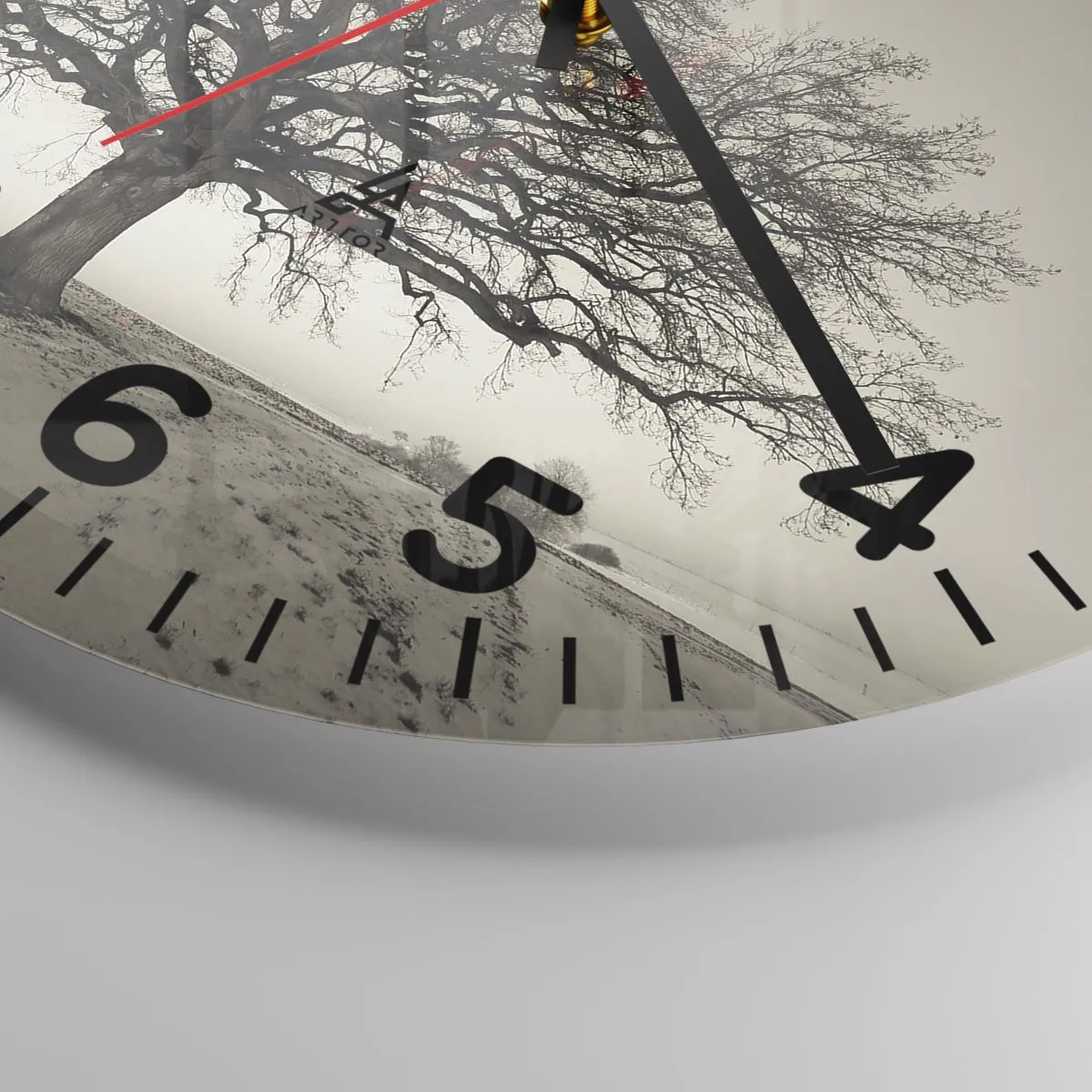 Reloj de pared - Reloj de vidrio - De aquí a la eternidad - 40x40 cm