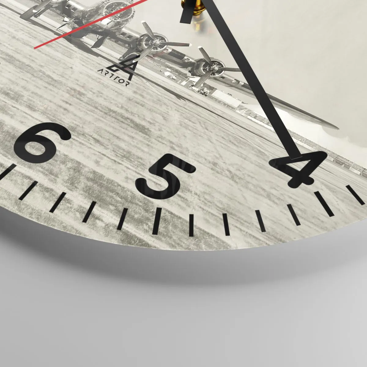 Ceas de perete - Ceas pe sticlă - Pregătit, ca întotdeauna - 40x40 cm