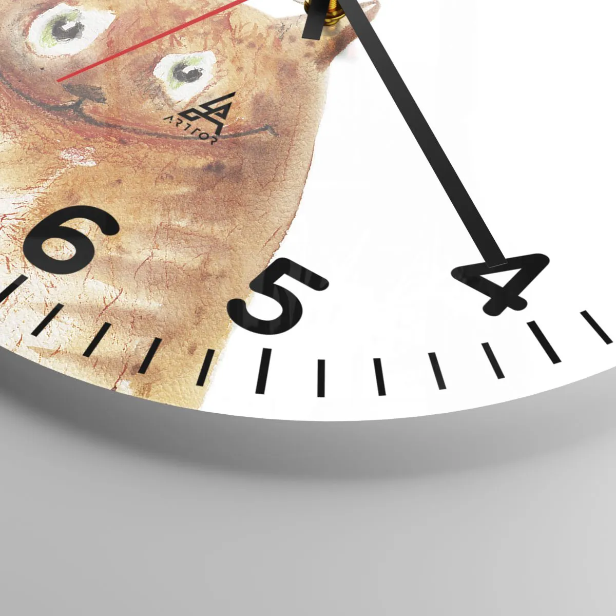 Ceas de perete - Ceas pe sticlă - Paradoxurile iubirii - 30x30 cm
