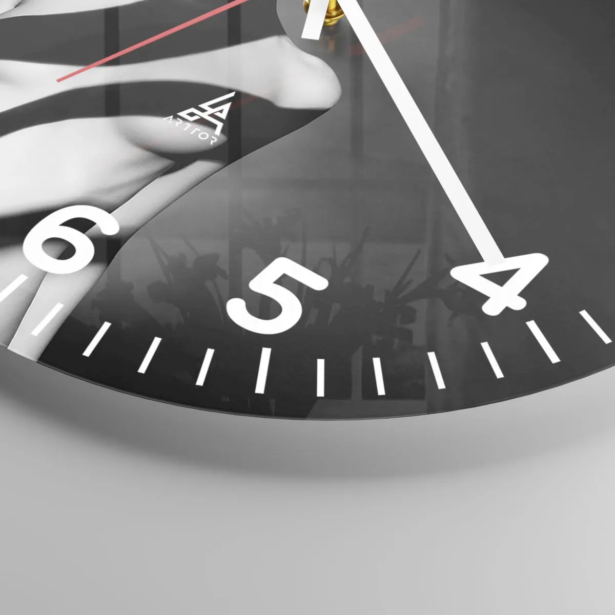 Vægur, Uret - I blænding og skygge - 40x40 cm