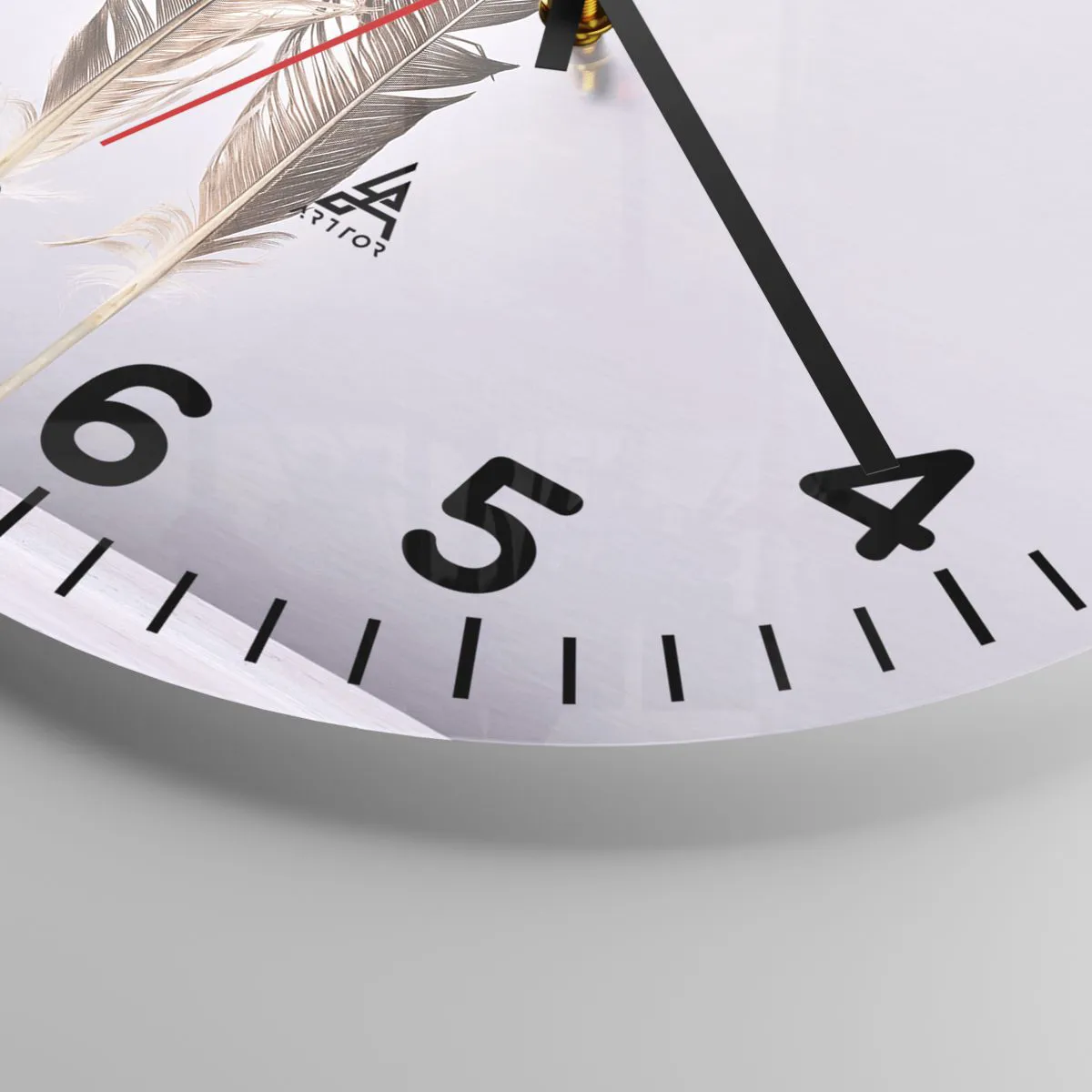 Horloge murale - Pendule murale - Face au néant - 30x30 cm