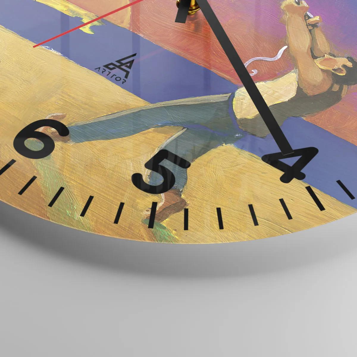 Väggklocka - Klocka på glas - Mer än en stjärna från himlen - 40x40 cm