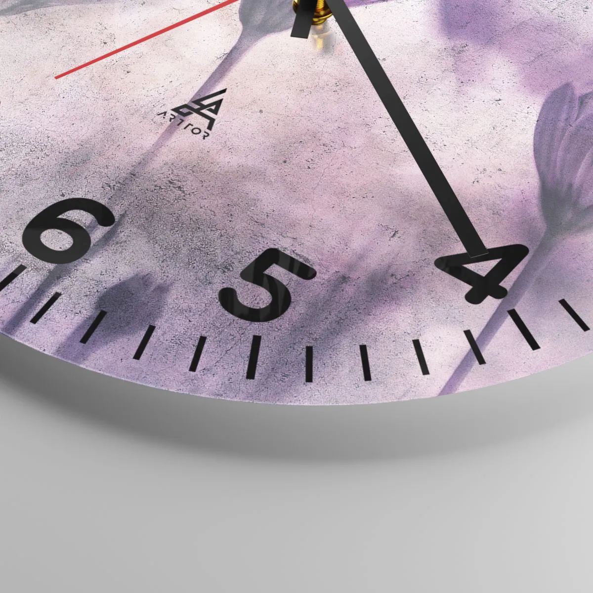 Ceas de perete - Ceas pe sticlă - Un vis de flori - 30x30 cm