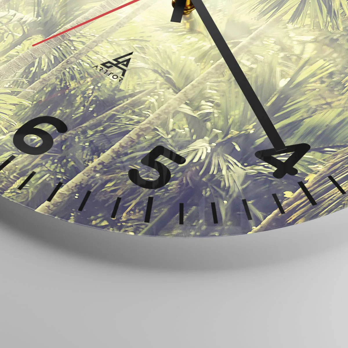 Wandklok - Klok - In groene hitte - 30x30 cm