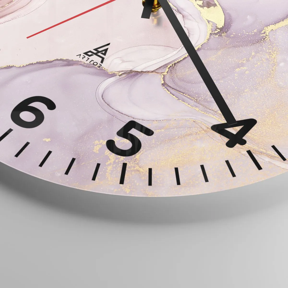 Vægur, Uret - Et kærtegn af farver - 40x40 cm