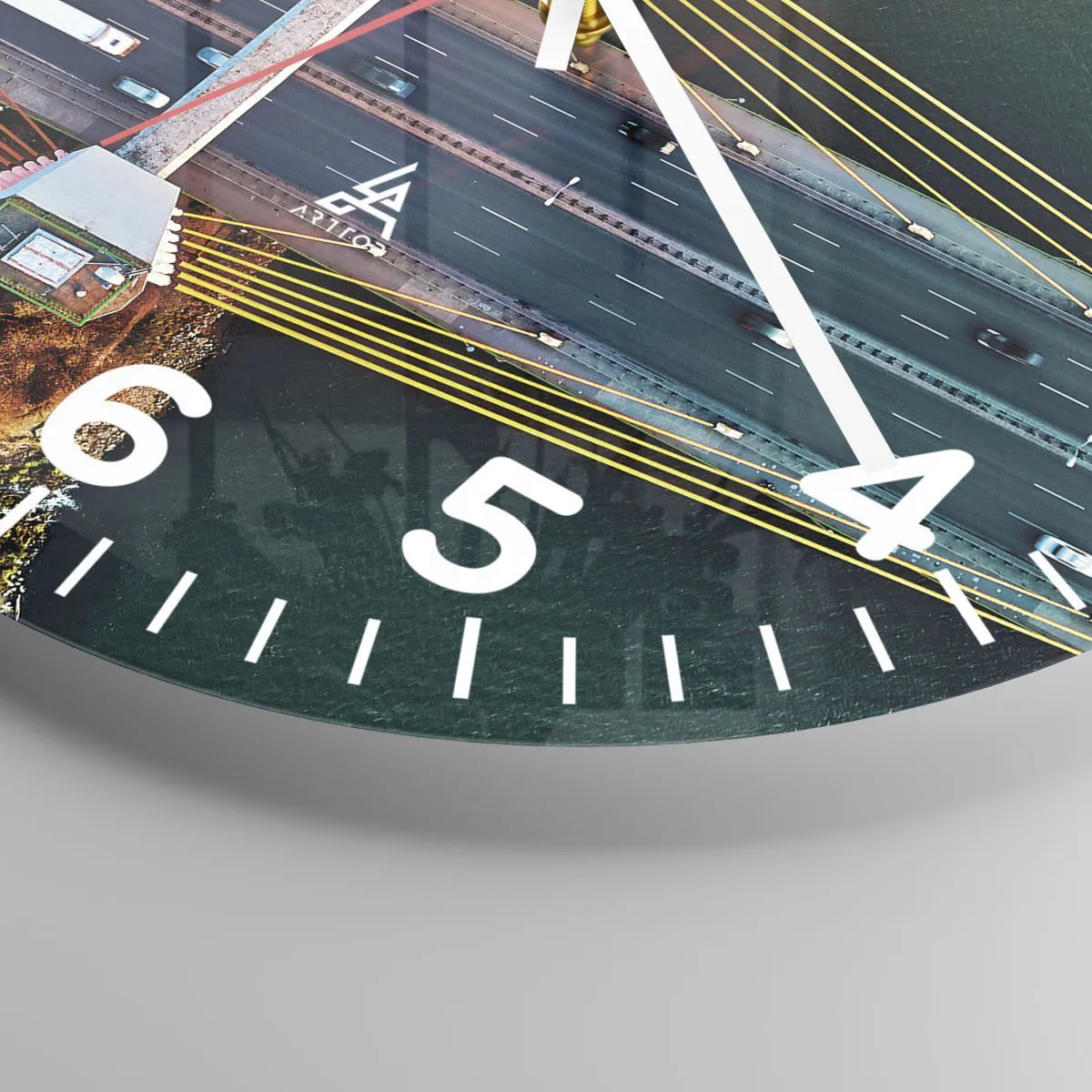 Wanduhr - Glasuhr - Jenseits der Gewässer, jenseits der Wälder - 30x30 cm