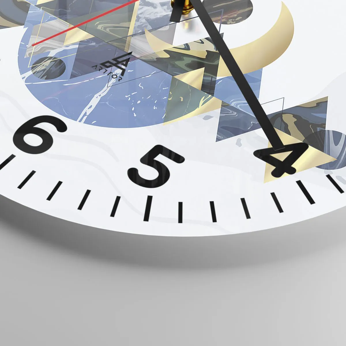 Nástěnné hodiny - Geometrická krajina - 30x30 cm