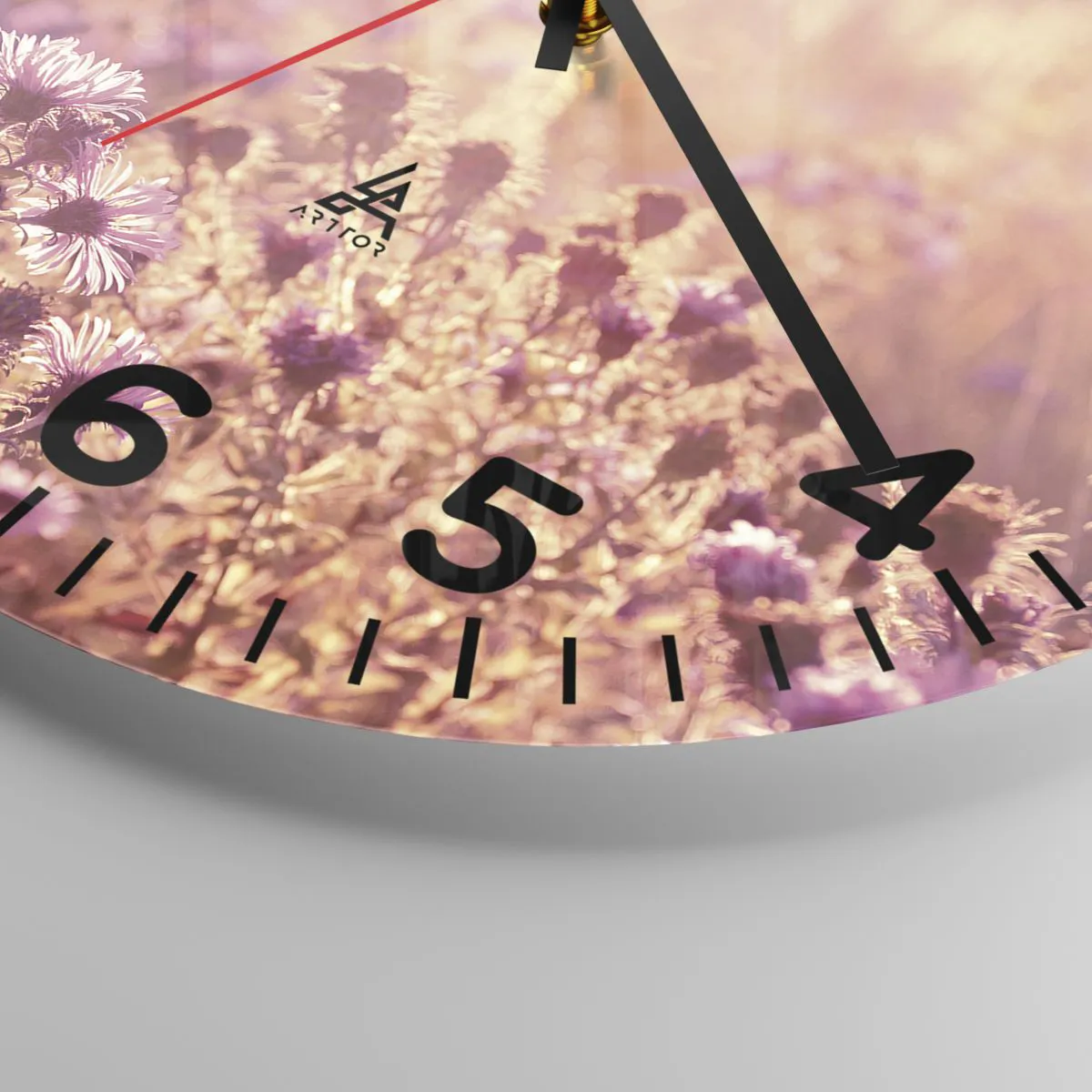 Ceas de perete - Ceas pe sticlă - Înainte ca vara să plece - 30x30 cm