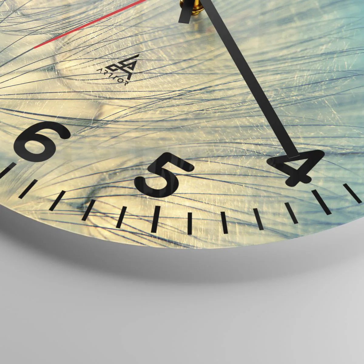 Wanduhr - Glasuhr - In Erwartung des Windes - 30x30 cm