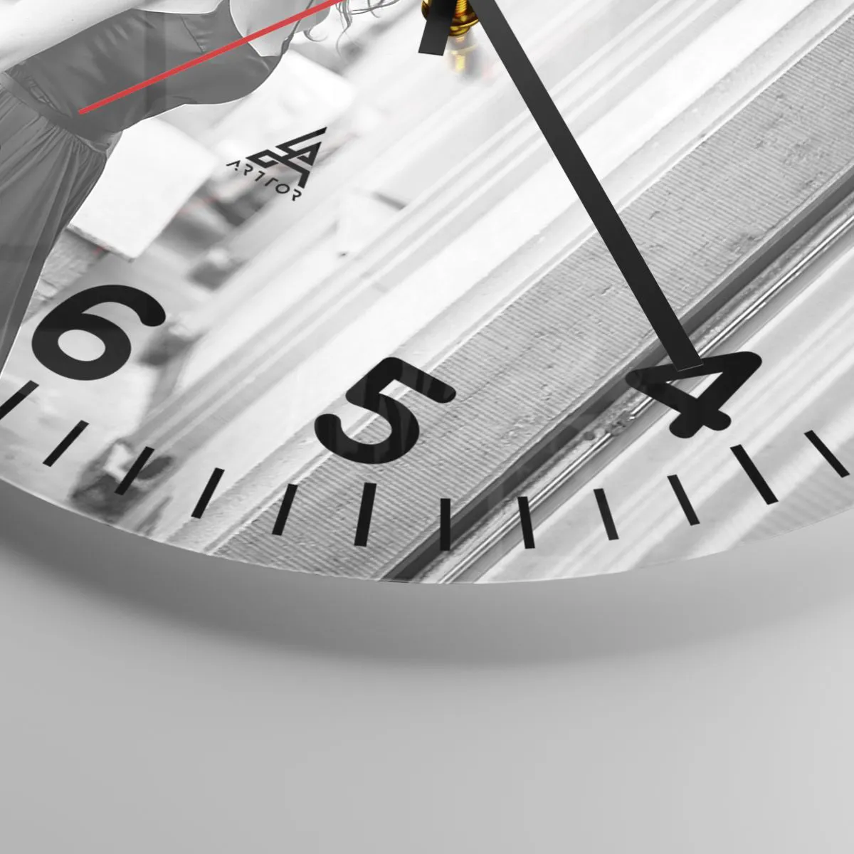 Reloj de pared - Reloj de vidrio - Ciertamente, parisina - 30x30 cm