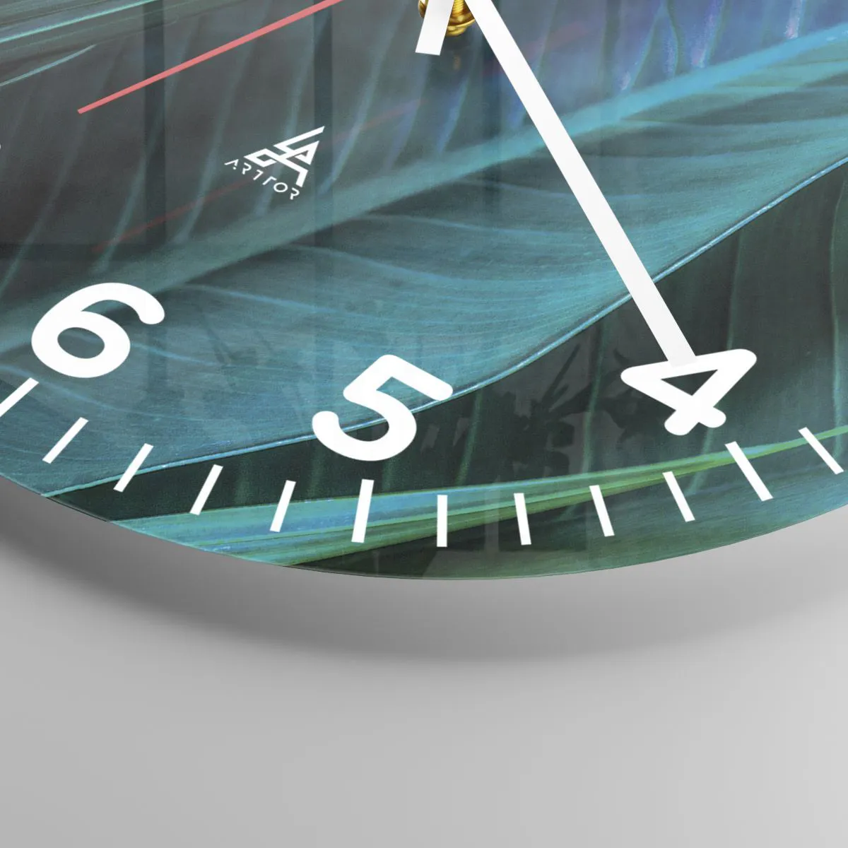 Relógio de parede - Relógio em vidro - Anatomia da vegetação - 30x30 cm