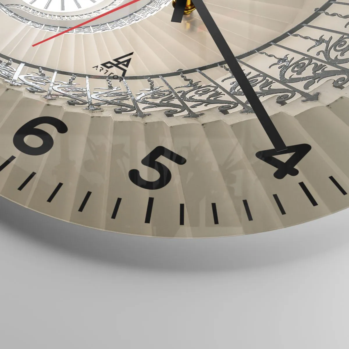 Ceas de perete - Ceas pe sticlă - În interiorul cochiliei - 30x30 cm