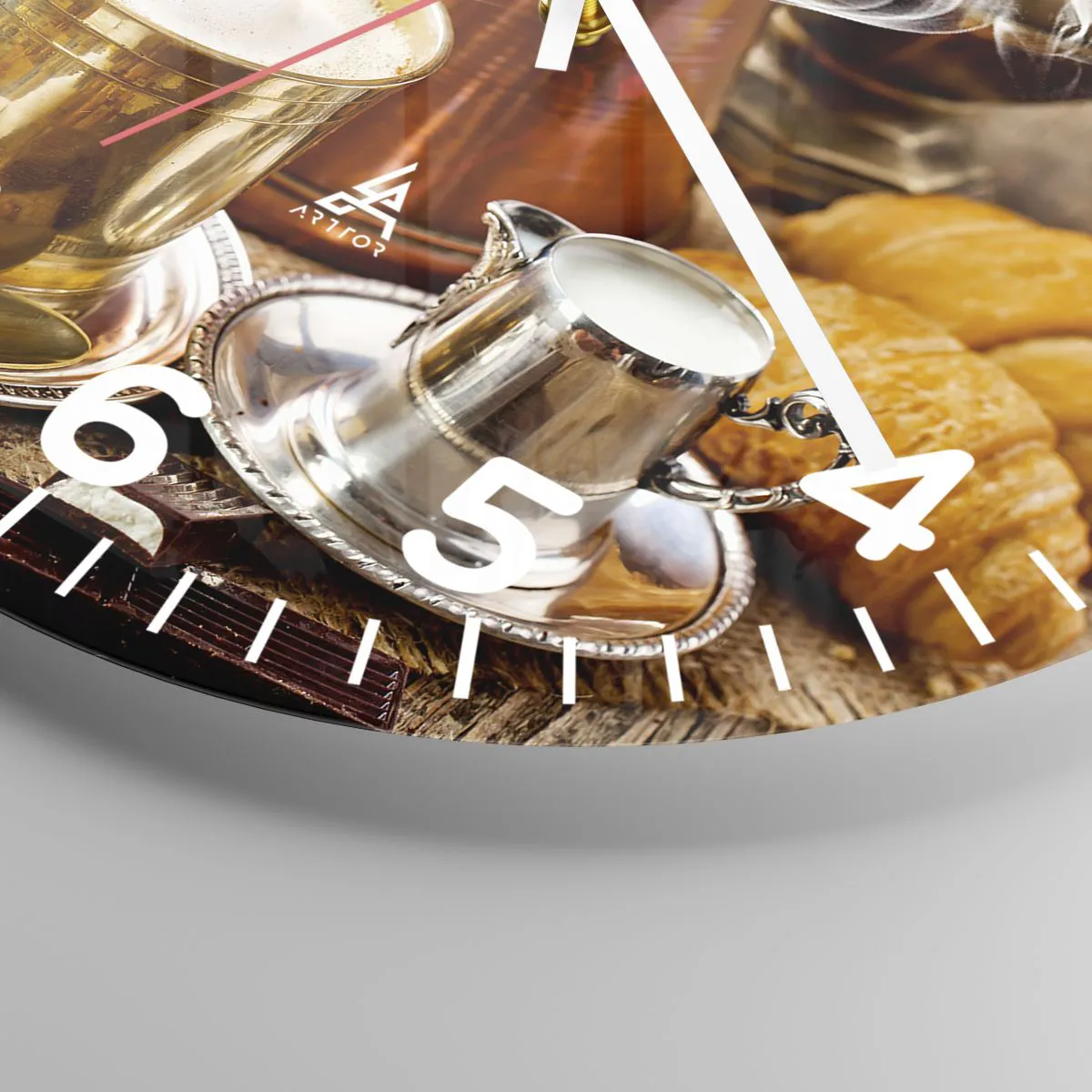 Nástěnné hodiny - Hezký den! - 40x40 cm