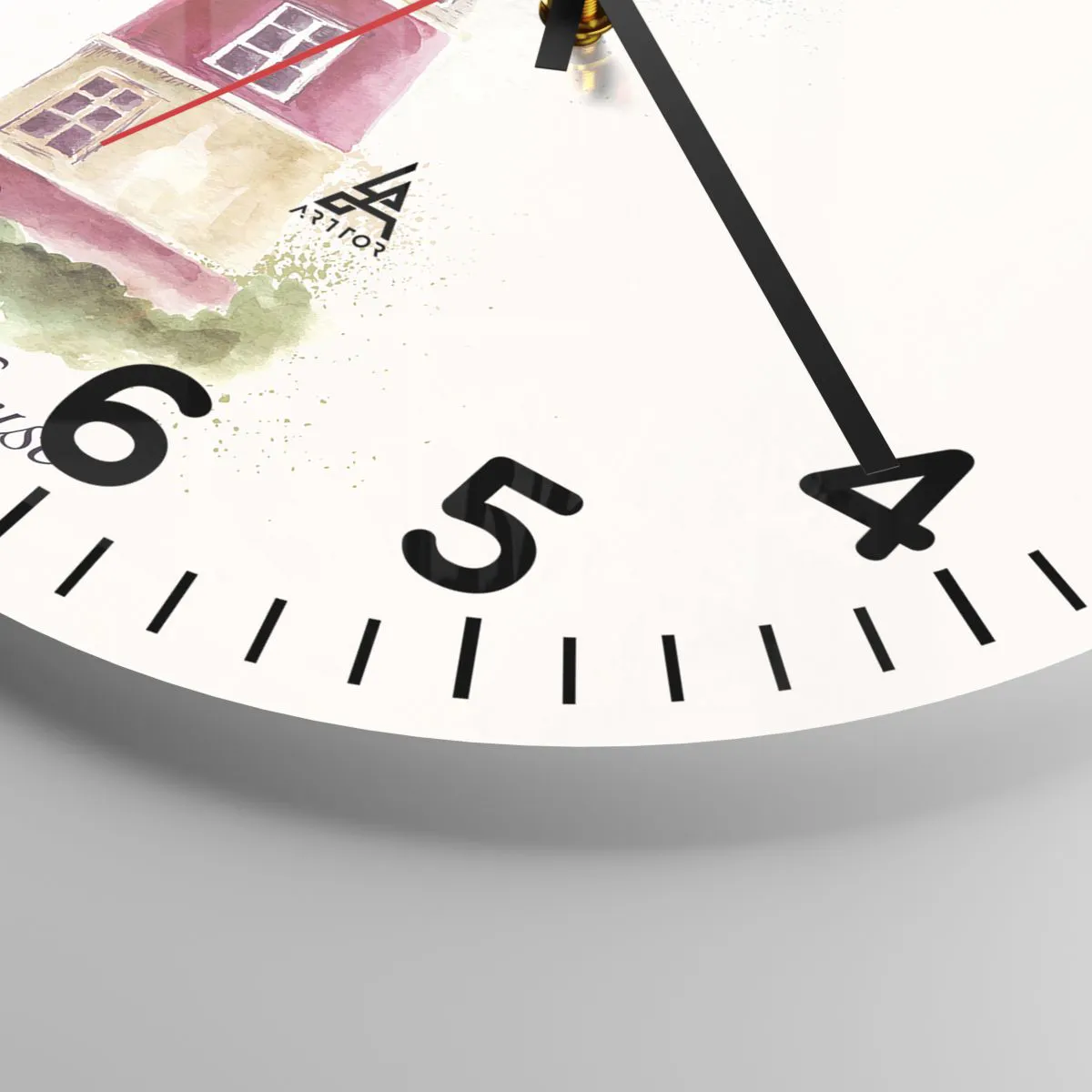 Ceas de perete - Ceas pe sticlă - Întotdeauna vreme bună - 30x30 cm