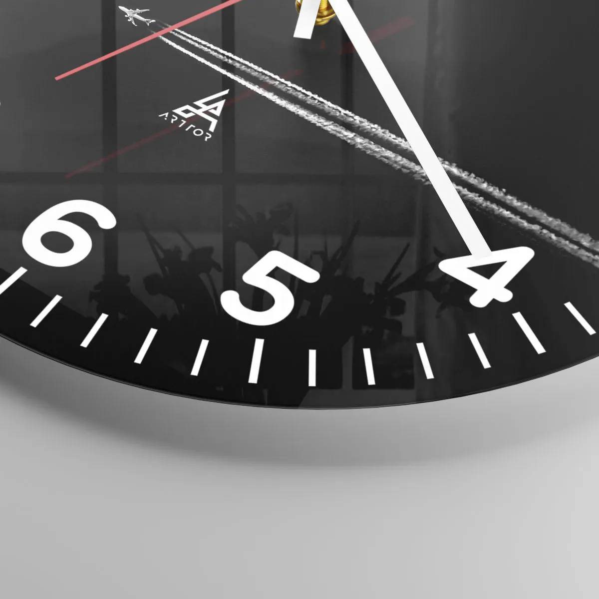 Wanduhr - Glasuhr - In eine andere Dimension - 40x40 cm