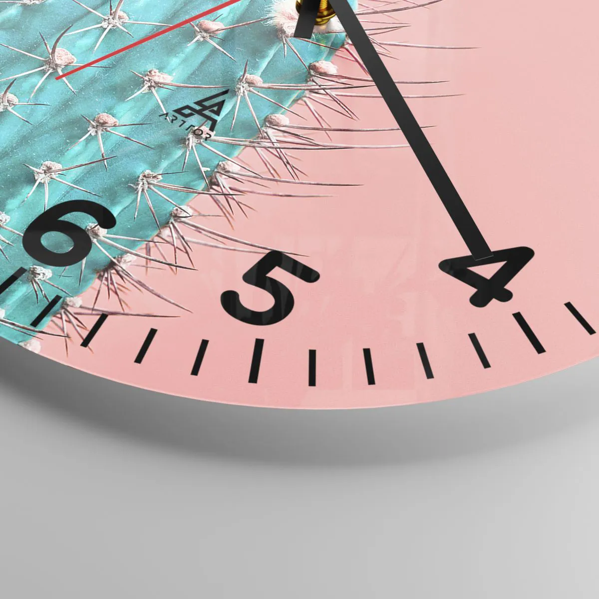 Wanduhr - Glasuhr - Schau einfach hin - 40x40 cm