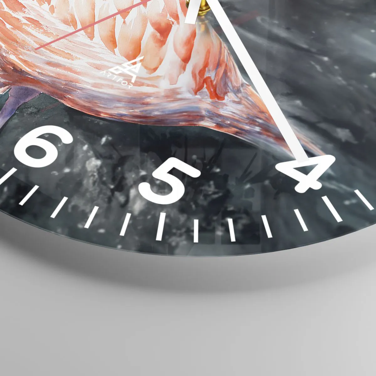 Wanduhr - Glasuhr - Von Natur aus dekorativ - 30x30 cm