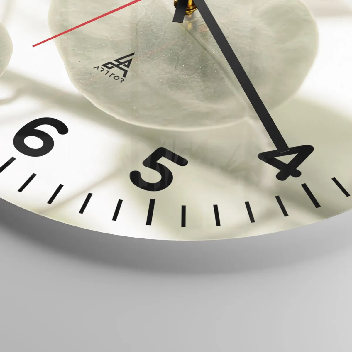 Zegar ścienny - Na początku były listki… - 30x30 cm