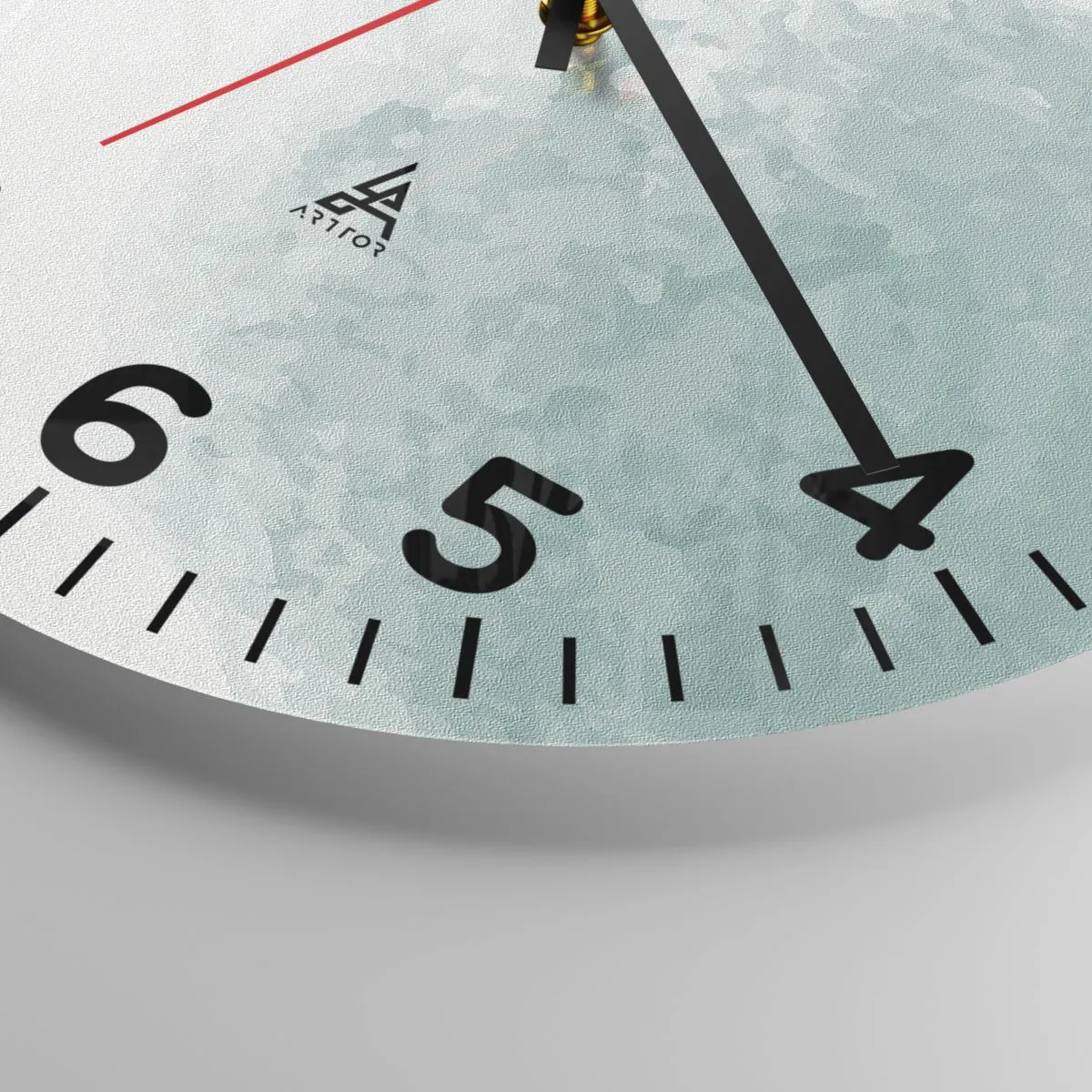 Relógio de parede - Relógio em vidro - Encontro com a neblina - 30x30 cm