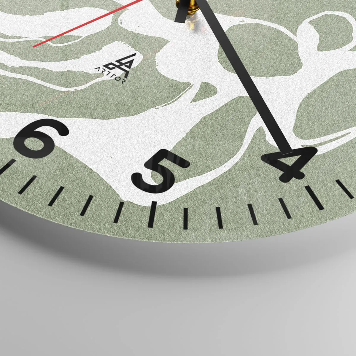 Wall clock - Clock on glass - The Call of Space - 30x30 cm